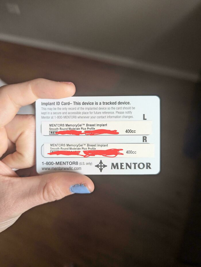 I Am Officially A Card Carrying Boob Owner