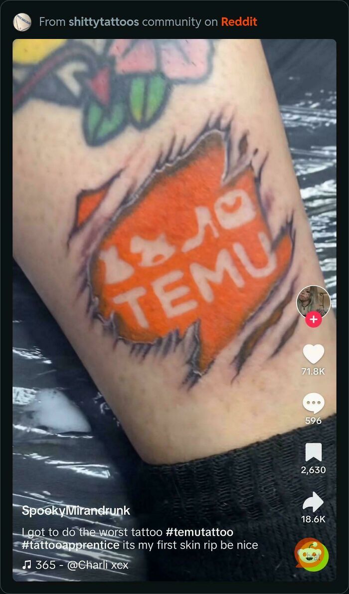 Found This On R/Shittytattoos. Humanity Has Fallen 🤦