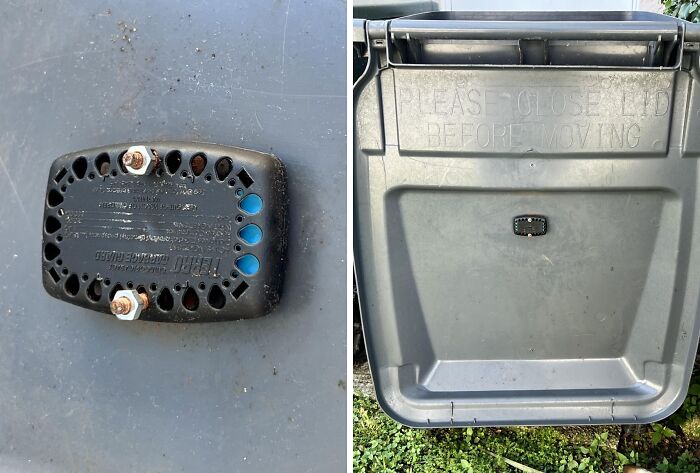 Chore-easing device attached inside a garbage can to maintain freshness and reduce odor.