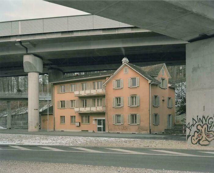 My Country Doesn't Make It Often To This Sub, But Here's One: House Under A Highway Bridge, Zürich, Switzerland