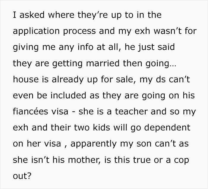 Man Chooses To Abandon 8-Year-Old Son For A Move To Australia, Sees No Issue With His Decision Man Chooses To Abandon 8-Year-Old Son For A Move To Australia, Sees No Issue With His Decision
