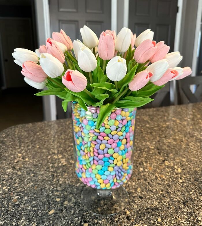  Mandy's 20pcs White Artificial Tulips: No Pollen, No Problem!