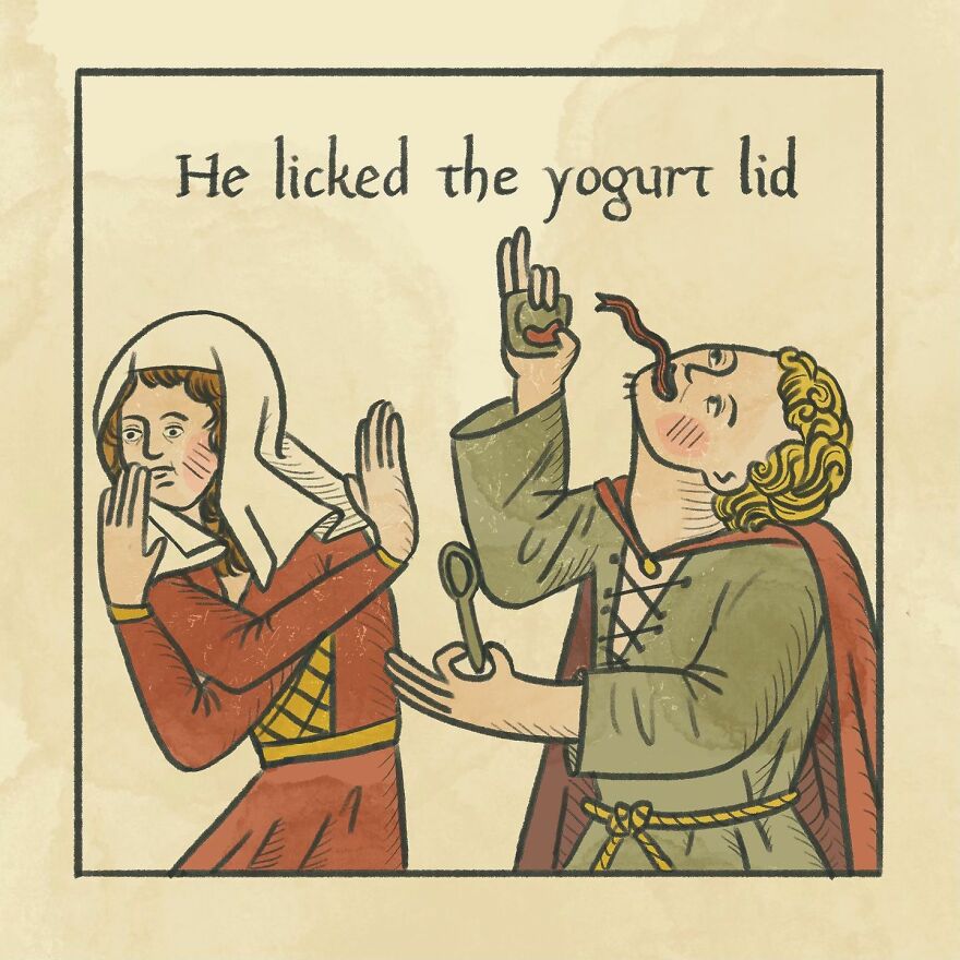 Medieval Humor Meets Modern Dating In &lsquo;Recognising The Ick&rsquo; Series By Clarice Tudor