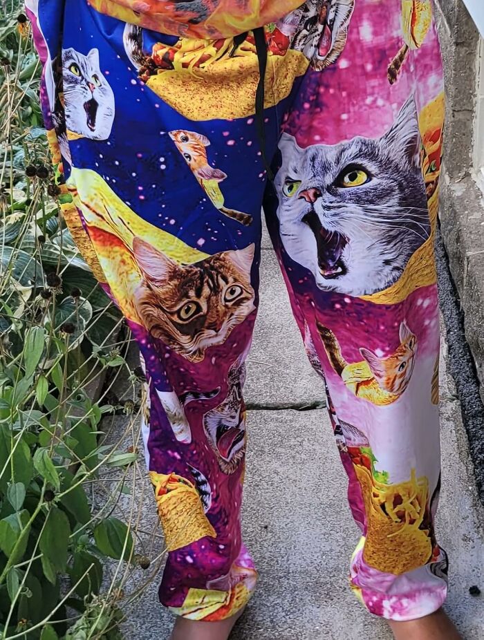 These Space Cats Sweatpants Are The Purr-Fect Way To Launch Your Loungewear Into The Stratosphere Of Style