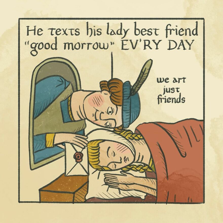 Medieval Humor Meets Modern Dating In &lsquo;Recognising The Ick&rsquo; Series By Clarice Tudor