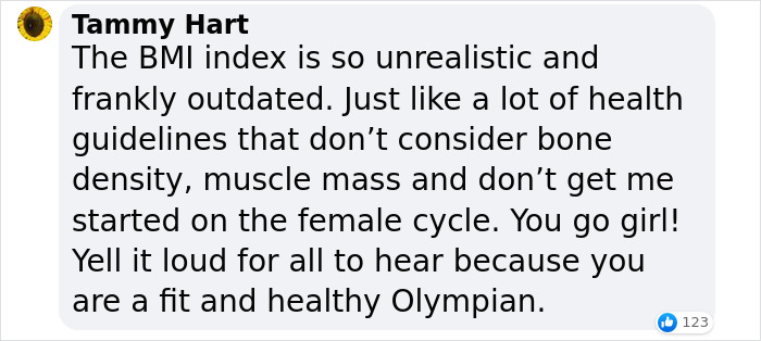 Olympic Athlete Has The Perfect Response About BMI After Viewers Mock Her Weight