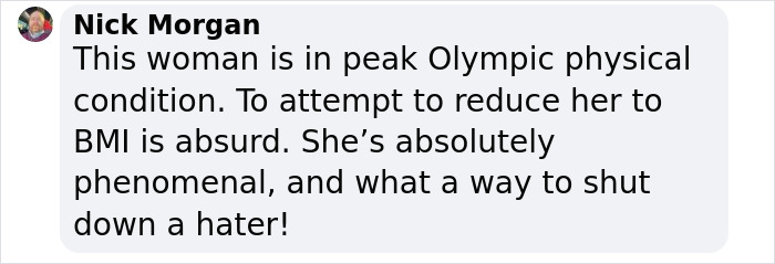Olympic Athlete Has The Perfect Response About BMI After Viewers Mock Her Weight