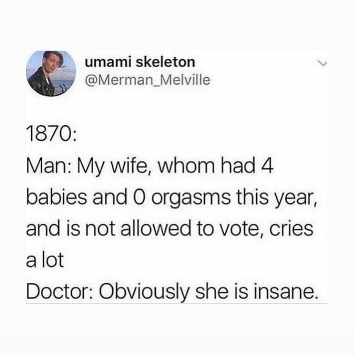 Instagram meme about 1870, highlighting societal norms with humor.