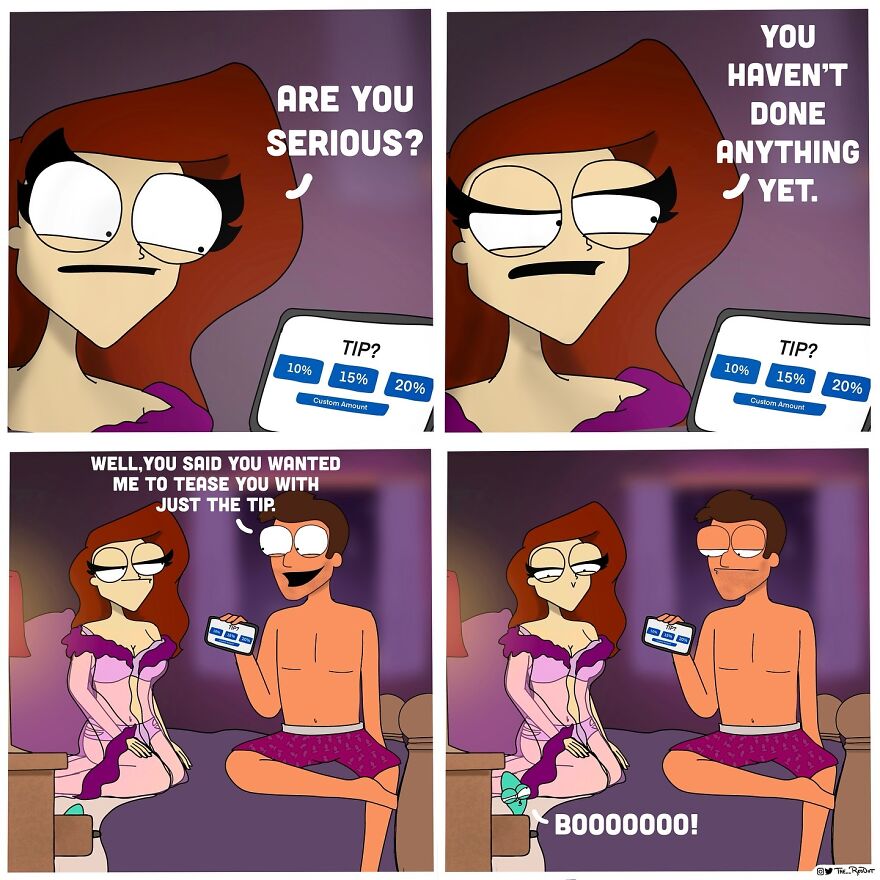 Hilarious And Slightly Naughty Comics That You Might Want To Keep To Yourself By This Artist (New Pics)