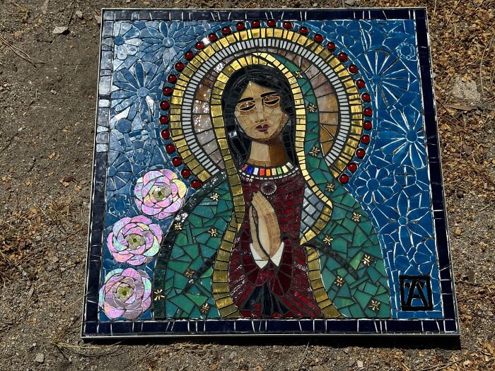 I Captured The Stages Of My Mosaic Artwork Illustrating The Holy &lsquo;Mary&rsquo;