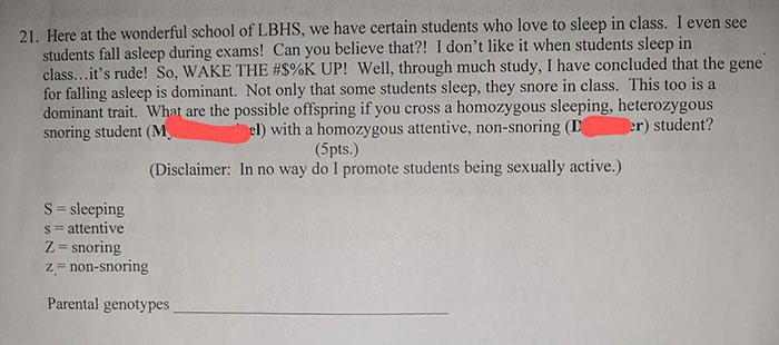 California Teacher Under Fire For &ldquo;Racist&rdquo; Biology Exam That Openly Mocked Students