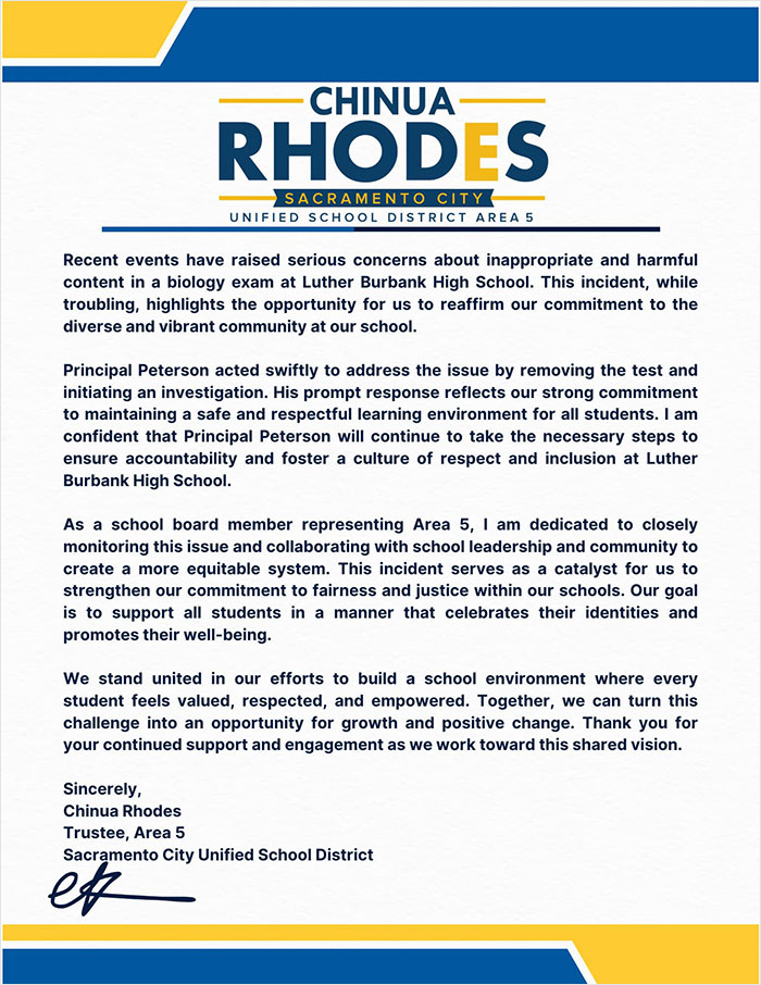 California Teacher Under Fire For &ldquo;Racist&rdquo; Biology Exam That Openly Mocked Students