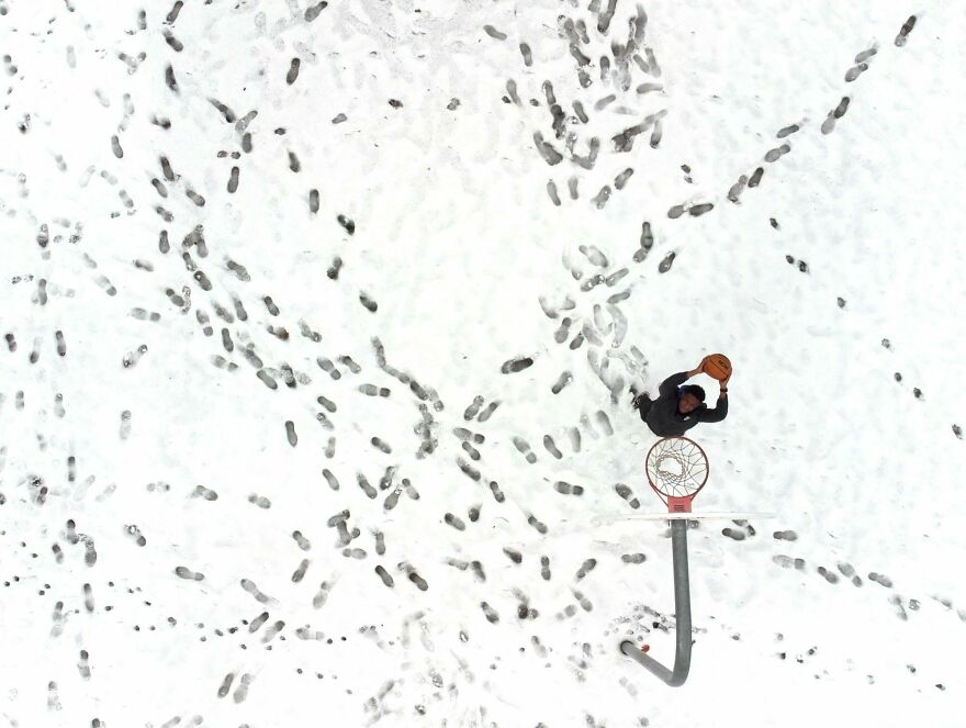 Silver In Basketball: "Footprints" By Aaron Kelly