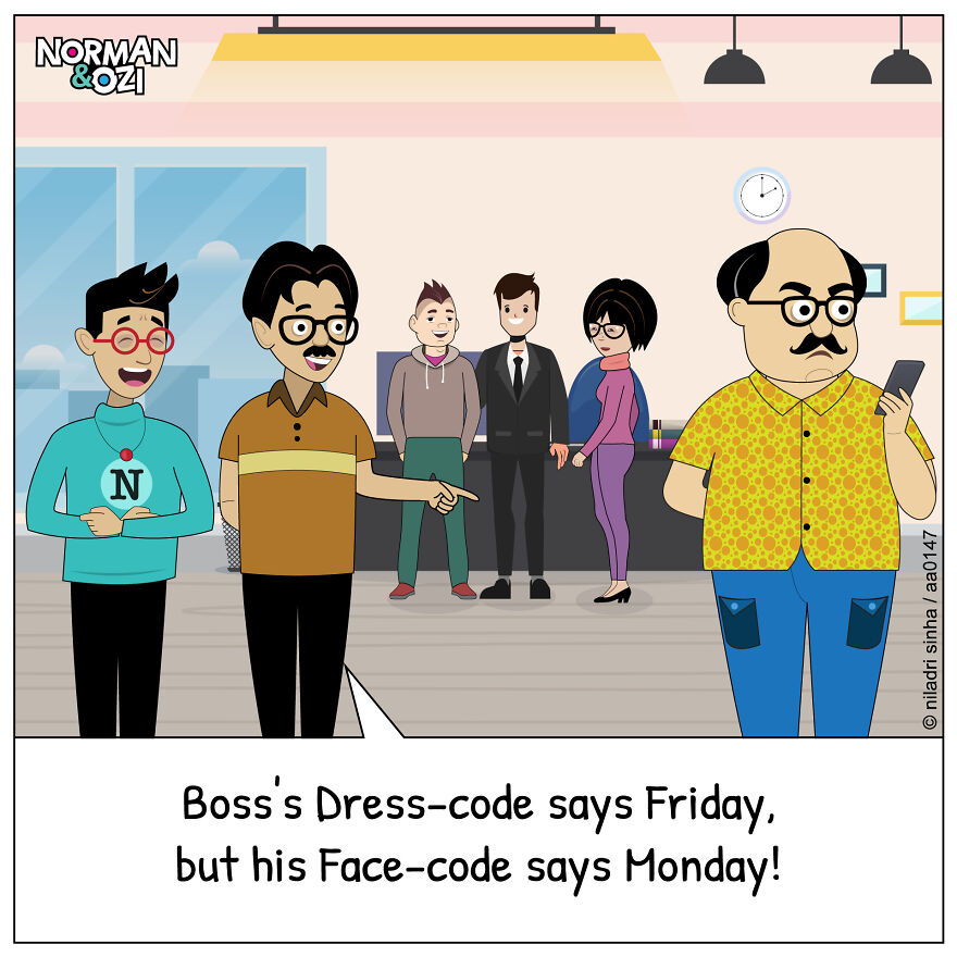 Boss’s Dress Code vs. Face Code
