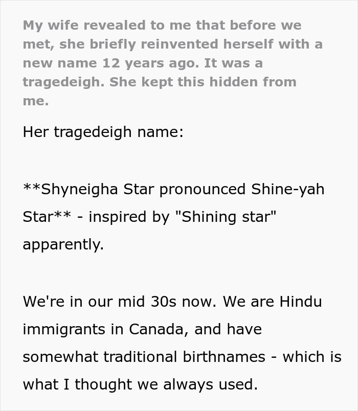 Man Learns Wife’s Secret Identity That She Briefly Used 12 Years Ago, Mocks Her Online Man Learns Wife’s Secret Identity That She Briefly Used 12 Years Ago, Mocks Her Online