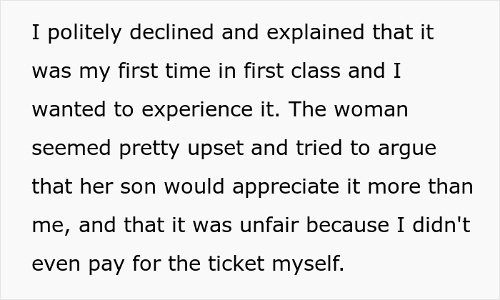 Plane Staff Pressures Woman To Give Her First-Class Seat To A Kid, She Refuses And Faces Backlash