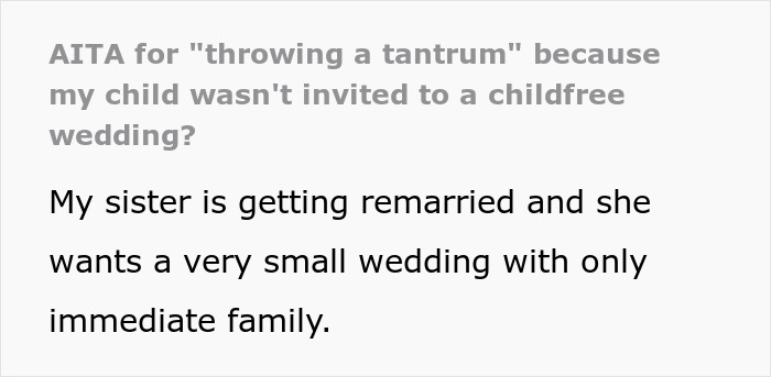Woman Accused Of Throwing A Tantrum After Boycotting Sister’s Wedding Because Of Her Dumb New Rule Woman Accused Of Throwing A Tantrum After Boycotting Sister’s Wedding Because Of Her Dumb New Rule