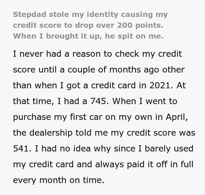 Man Spits In Stepkid&rsquo;s Face After Being Confronted About The Identity Theft He Committed