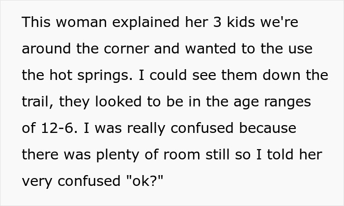 "Nude Hot Spring Guy" Is Shocked After Woman Tells Him To Wear Clothes Because She Brought Her Kids