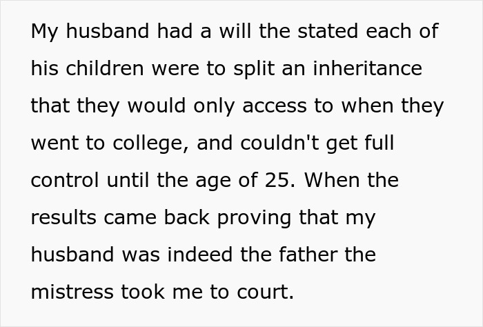 Widow Cuts Her Child&rsquo;s Inheritance After Finding Out Her Husband Had A Mistress And Secret Kid