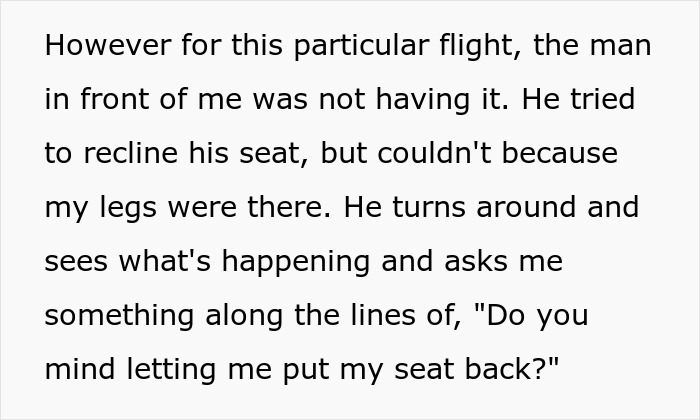 "I Wasn't Talking To You": Entitled Passenger Demands Reclining Seat, Gets Owned By The Copilot