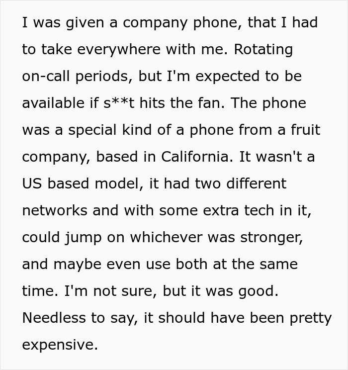 Employee Goes On Vacation And Doesn&rsquo;t Take The Company Phone As Told, It Costs The Company $6K