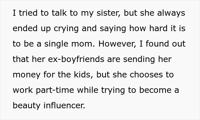Woman Can&rsquo;t Believe How Bad Of A Mother Her Sister Is, Gives Her A Harsh Reality Check