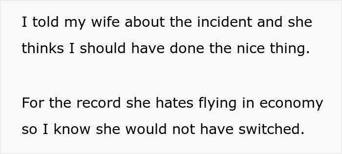Premium Seat Passenger Asks For $1000 To Swap Seats With Honeymooner’s Wife In Economy Premium Seat Passenger Asks For $1000 To Swap Seats With Honeymooner’s Wife In Economy