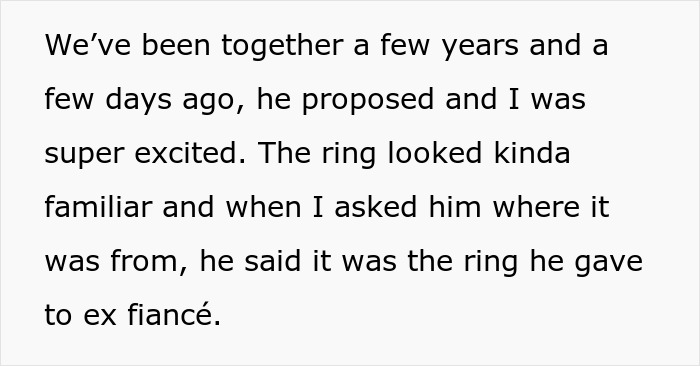 Woman’s Family And Friends' Opinions Split As She Rejects Proposal, Seeks Advice Online Woman’s Family And Friends' Opinions Split As She Rejects Proposal, Seeks Advice Online