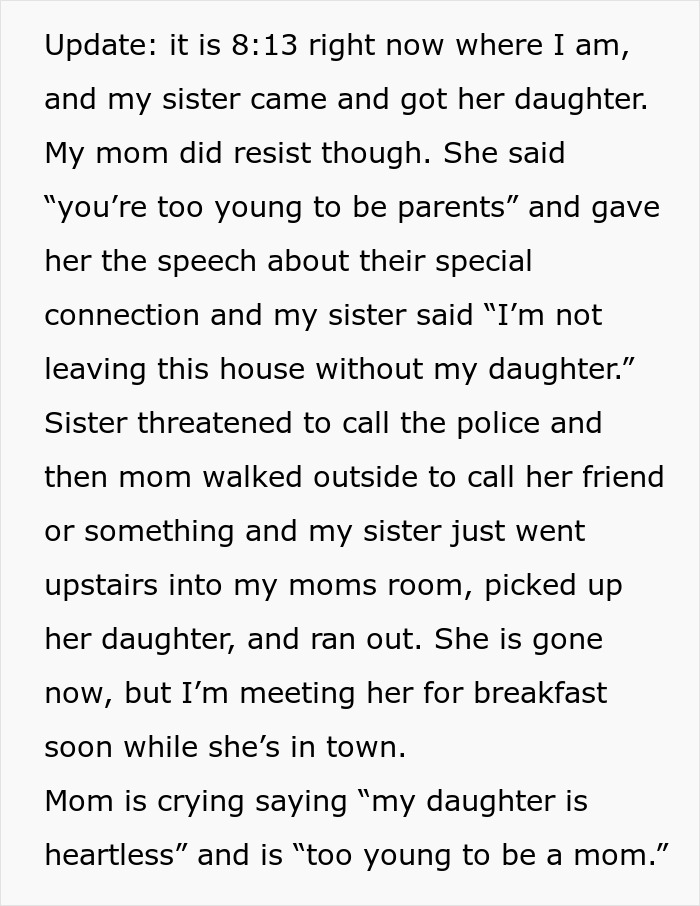 Woman Forced To Threaten Mom With Police Intervention As She Refuses To Give Back Her Baby