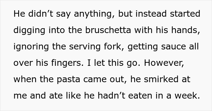 Man Eats Bruschetta And Pasta With Hands, Makes GF Leave The Restaurant Embarrassed Man Eats Bruschetta And Pasta With Hands, Makes GF Leave The Restaurant Embarrassed