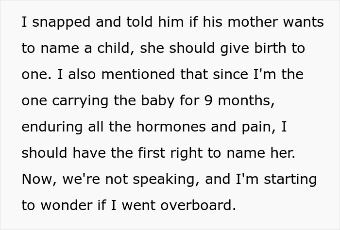 Man Sides With His Mom Instead Of Wife On Their Daughter’s Future Name, Wife Won’t Stand For It Man Sides With His Mom Instead Of Wife On Their Daughter’s Future Name, Wife Won’t Stand For It