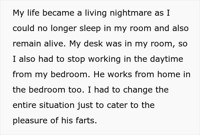 Husband Loves Making Himself As Flatulent As Possible, Ends Up A Divorcee After Wife Snaps Husband Loves Making Himself As Flatulent As Possible, Ends Up A Divorcee After Wife Snaps