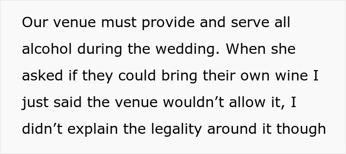 Stepmom Wants To Bring A Cooler Full Of Expensive Wine To Daughter’s Wedding, Bride Feels Insulted Stepmom Wants To Bring A Cooler Full Of Expensive Wine To Daughter’s Wedding, Bride Feels Insulted