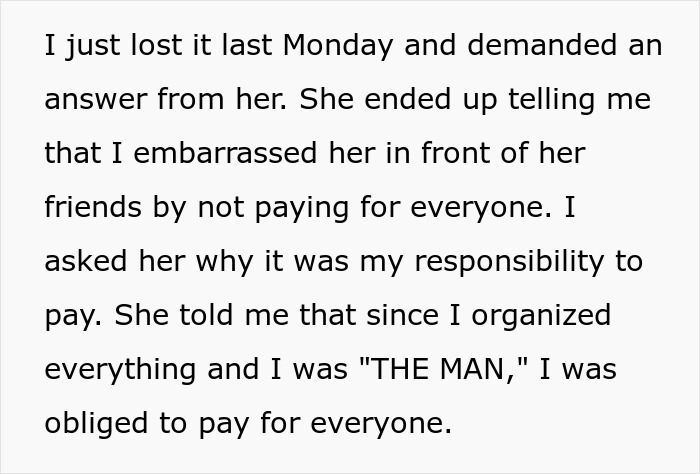Man Dumps GF After She Expects Him To Foot $1,100 Bill Since He&rsquo;s &ldquo;The Man,&rdquo; Starts To Regret It