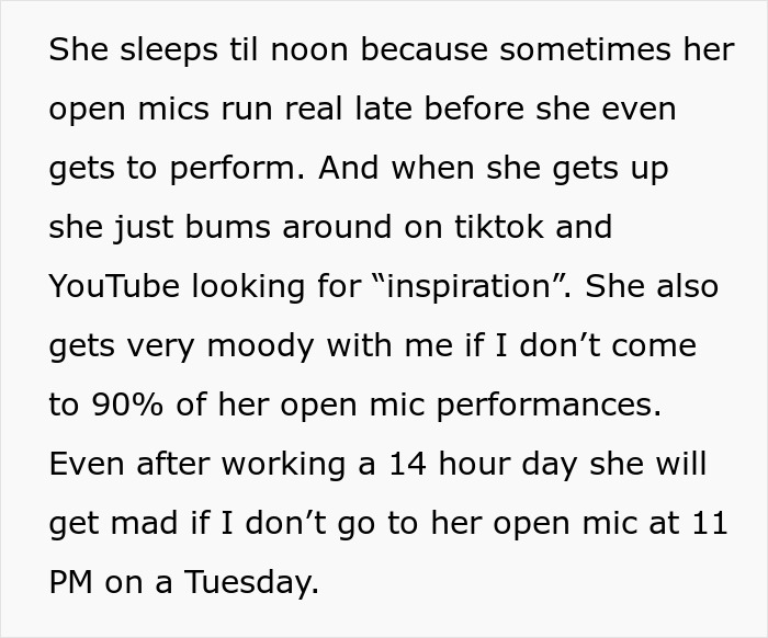 Aspiring Comedian Gets Harsh Truth From BF Who Bears All Expenses After She Quit Her 9-5 Job