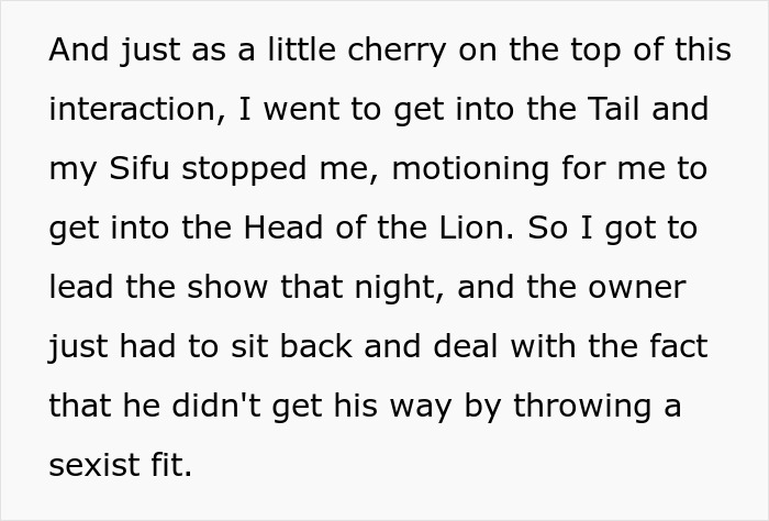 Internet Is Loving This Supportive Kung Fu Teacher&rsquo;s Malicious Compliance To A Sexist Client