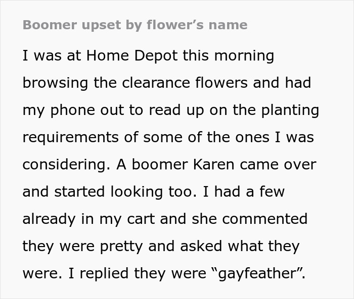 “Gayfeather”: Karen’s Homophobic Rant At Home Depot Sparks Heated Exchange “Gayfeather”: Karen’s Homophobic Rant At Home Depot Sparks Heated Exchange