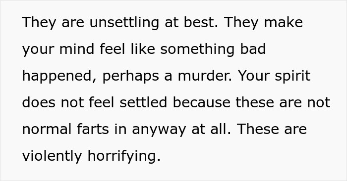 Husband Loves Making Himself As Flatulent As Possible, Ends Up A Divorcee After Wife Snaps Husband Loves Making Himself As Flatulent As Possible, Ends Up A Divorcee After Wife Snaps