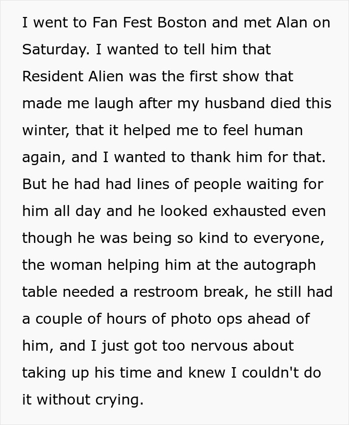 Fan Shares How She Messed Up Her Meeting With Alan Tudyk, Gets The Biggest Surprise When He Replies Fan Shares How She Messed Up Her Meeting With Alan Tudyk, Gets The Biggest Surprise When He Replies