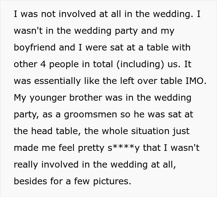 Stepmom Seats Daughter At &ldquo;Leftover Table&rdquo; At Her Wedding, Bride Returns The Favor At Her Ceremony