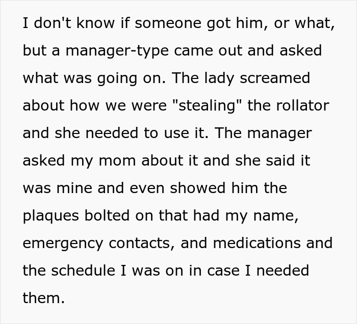 Lady Tries To Grab Man&rsquo;s Rollator Wanting To Use It For Herself, Follows Him To His Car