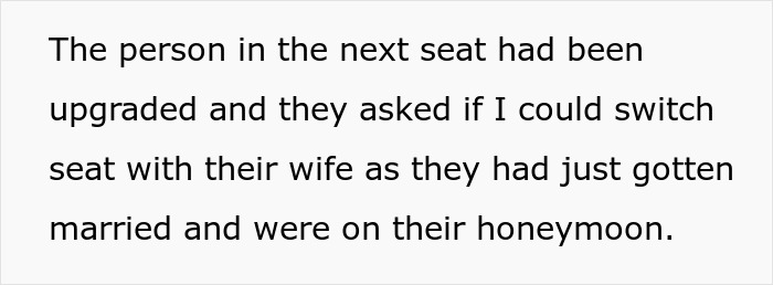 Premium Seat Passenger Asks For $1000 To Swap Seats With Honeymooner’s Wife In Economy Premium Seat Passenger Asks For $1000 To Swap Seats With Honeymooner’s Wife In Economy