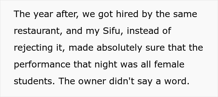 Internet Is Loving This Supportive Kung Fu Teacher&rsquo;s Malicious Compliance To A Sexist Client