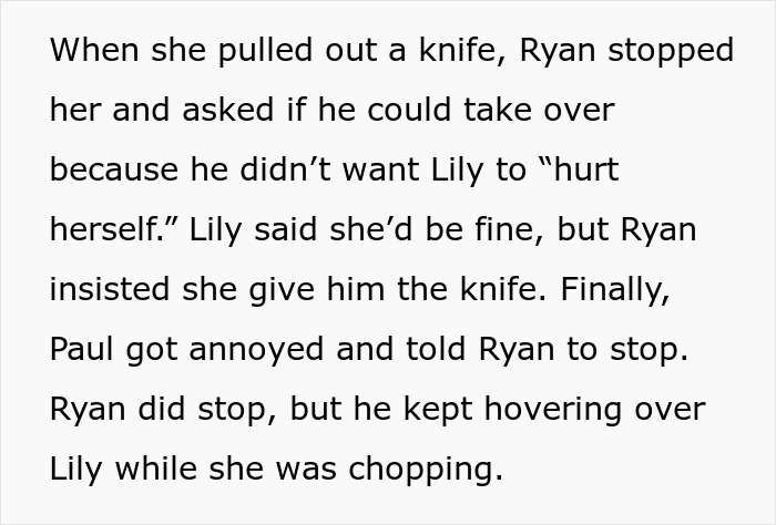 Guy Removed From Dinner Party For Babying And "Helping" Blind Woman Far Too Much