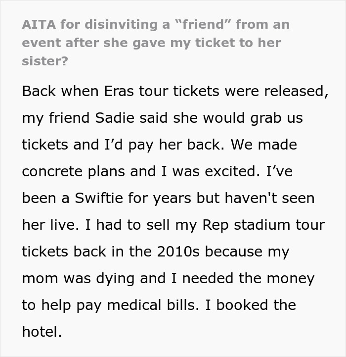 Woman Finds Out Friend Gave Her Ticket Concert Away, Kicks Her Out From Brunch and Upcoming Party