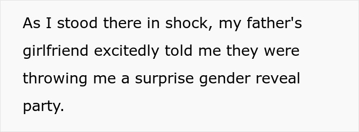 Pregnant Woman 'Spoils' Gender Reveal Party For Guests After Stepmom Throws It Against Her Will Pregnant Woman 'Spoils' Gender Reveal Party For Guests After Stepmom Throws It Against Her Will