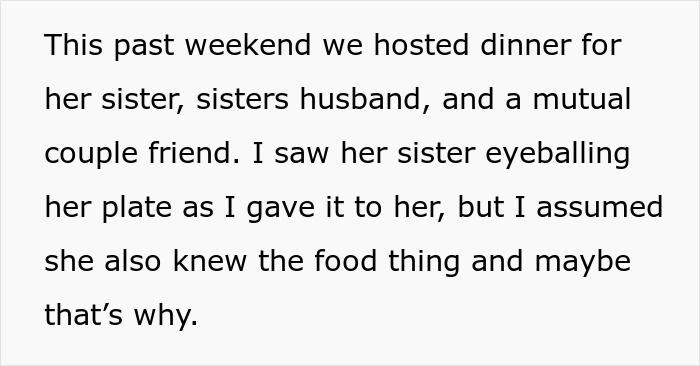 &ldquo;AITAH For Serving My Wife Less Food Than Me And Our Guests?&rdquo;