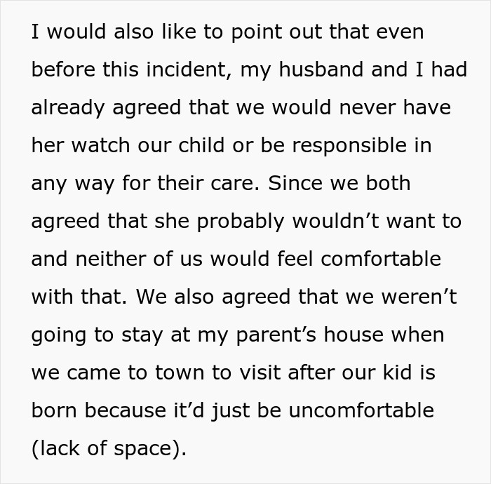 Pregnant Woman Wants Baby To Have No Contact With Aunt After A Comment About Punching Her Belly