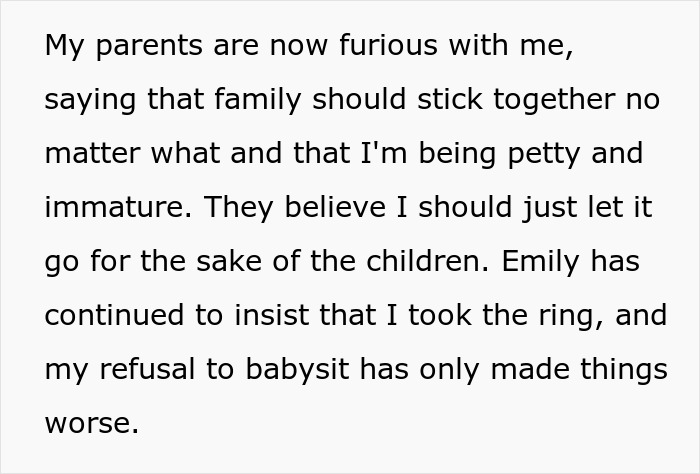 Woman Threatens To Call The Police On &lsquo;Thief&rsquo; Sister, Then Begs Her To Babysit